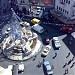 Almanara roundabout in Ramallah and Bireh city