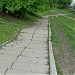 Лестница с верхней части набережной Тараса Шевченко на нижнюю часть в городе Москва