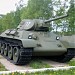 Открытая площадка бронетехники времен Великой Отечественной войны в городе Кубинка