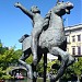 Meisje op draaimolenpaard in Utrecht (Agglomeratie) city