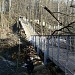 Здесь находился старый пешеходный мост через Дергаевский канал в городе Раменское