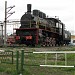 Паровоз-памятник Эм 723-37 в городе Няндома