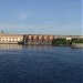 Vista da Usina e do rio Tietê na Igaraçu do Tietê city