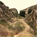 Trailhead to Beale's Cut in Santa Clarita, California city