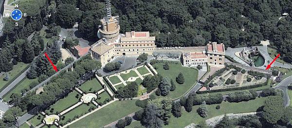 Border of old Leonine City - Rome