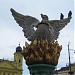 Díszkút/ Főnix-szobor in Debrecen city