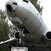 Старое место установки памятник-самолета ТУ-124К2 в городе Кимры