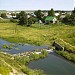 Остатки старого деревянного моста в городе Александров