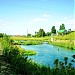 Остатки старого деревянного моста в городе Александров