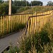 Пешеходный мост через Ижору в городе Пудость