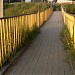 Пешеходный мост через Ижору в городе Пудость