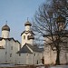 Fine art and region nature museum in the premises of the Transfiguration monastery in Staraya Russa city