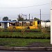 Разворотный круг автобусов для пересадки на городские электропоезда в городе Киев