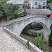 Crooked Bridge in Mostar city