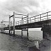 fishing pier in Whiting, Indiana city