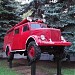 Пожарный автомобиль ГАЗ-63 ПМГ-19 на постаменте в городе Люберцы