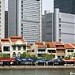 Boat Quay in Republic of Singapore city