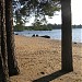 Пляж в городе Приозерск
