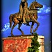 Skanderbeg Monument in Skopje city