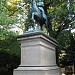 A horseback statue of Prince Arisugawa Taruhito (1835-1895) in Tokyo city