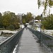 Пешеходный мост через реку Пскову в городе Псков