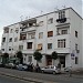 Painted building by the Ring Road in Tirana city