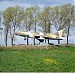 Су-17М. Памятник на постаменте - самолёту и его Конструктору в городе Глубокое