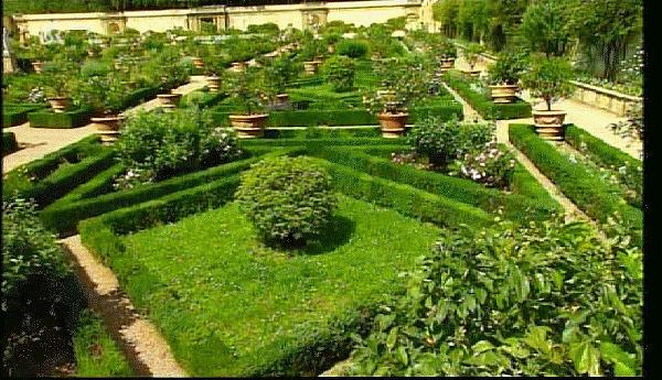 Jardin à l`italienne de la Villa de Castello - Florence