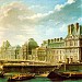 Placement of the Tuileries Palace. in Paris city