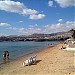 Beach in Eilat city