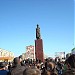 Monument Shota Rustaveli in Rustavi city