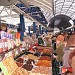 Vegetable and fruit stalls of Komarovsky market in Minsk city