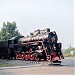 Паровоз-памятник Л-1163 в городе Черемхово