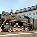 Паровоз-памятник Л-1163 в городе Черемхово