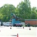 Самолёт МиГ-21ПФ на постаменте в городе Москва