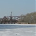 Железнодорожный мост через реку Миасс в городе Челябинск