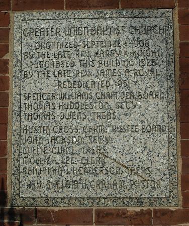 Greater Union Baptist Church - Chicago, Illinois