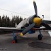 Soviet fighter aircraft Lavochkin La-5 in Moscow city