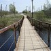 Лукинский пешеходный мост в городе Чудово