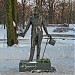 Monument to Alexander Pushkin in Riga city