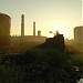 Сгоревший бак мазутохранилища в городе Киржач