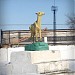 Скульптура сайгака в городе Жезказган