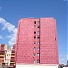 Red building in Tirana city