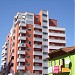 Grey & Orange Building in Tirana city