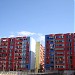 New colorful building in Tirana city