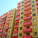 New buildings painted with bright colors in Tirana city