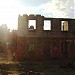 Ruins of school in Village Popioły