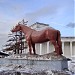 Скульптура лошади в городе Москва