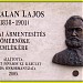 Bertalan Lajos emléktábla (hu) in Budapest city