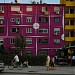 The purple building in Tirana city